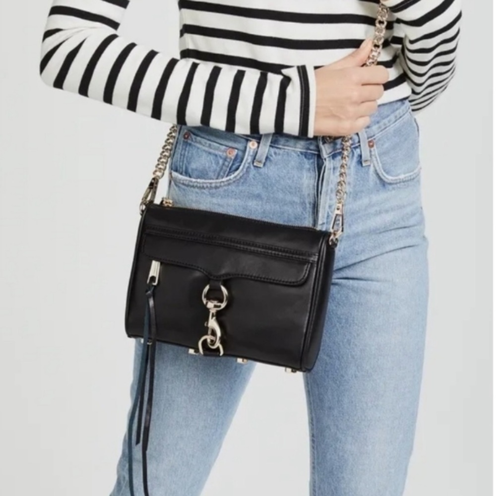 Rebecca Minkoff Mini M.A.C. in Black Leather